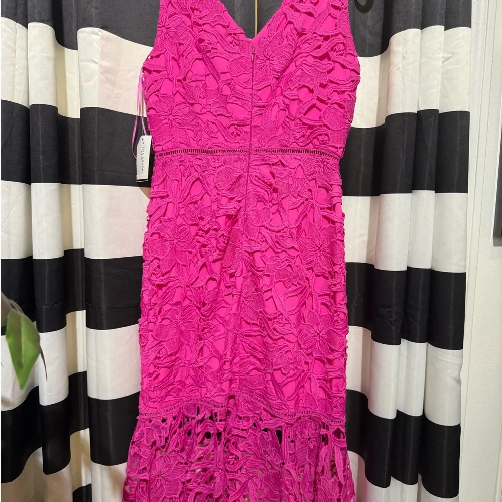 Alexia Admor Pink Ruffled Cut Out Sheath Dress - Picture 5 of 5